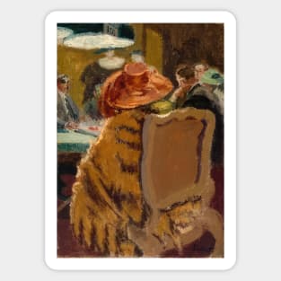 baccarat the fur cape 1920 - Walter Sickert Sticker